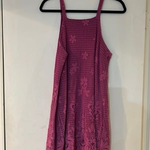 Francescas size large magenta lace dress